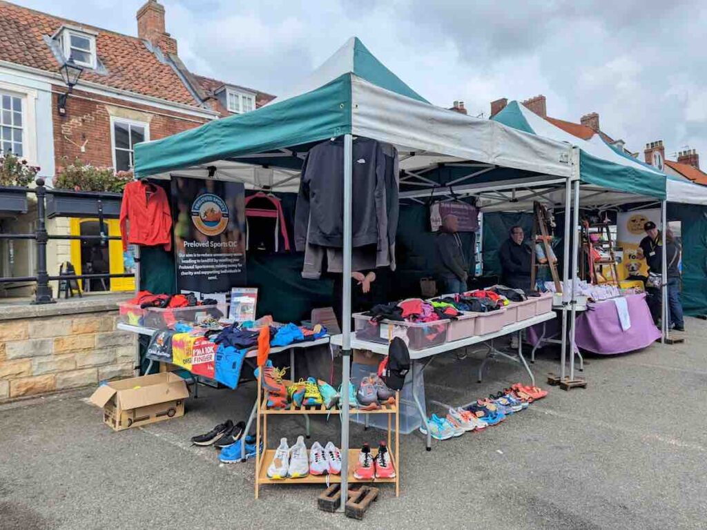 Preloved Sports CIC stall at Marathon du Malton