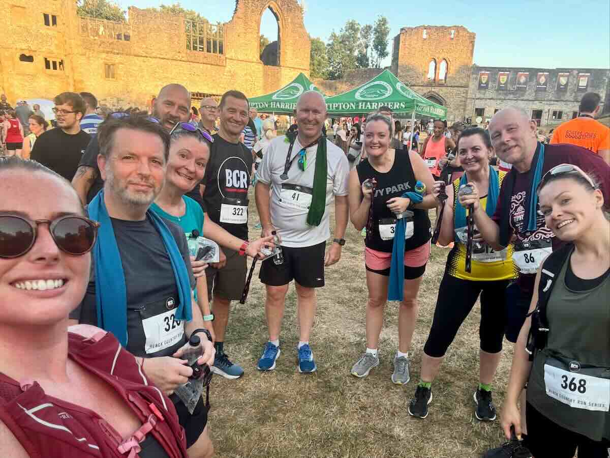 Group shot of Miles & Smiles Run Club in Halesowen